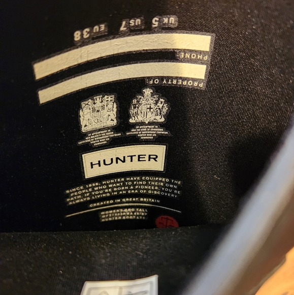 Hunter Matte Black Tall Rain Boots - Picture 3 of 11